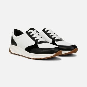Naturalizer SHAY LACE UP SNEAKER Black and White Sneakers Womens size 8.5